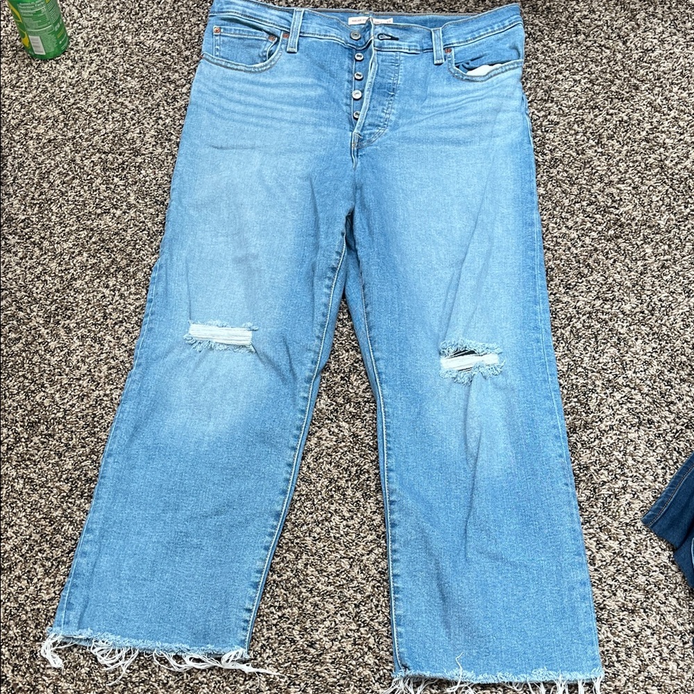 Levi's Light Blue Straight Leg Jeans